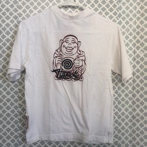 Hypnotic boys Buddha white‎ tee S (7-8)